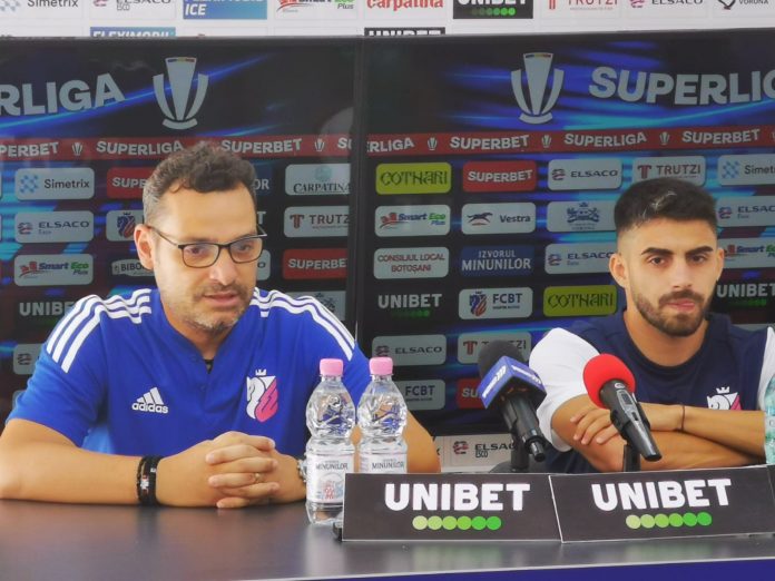 Mihai Teja, la conferința de presă premergătoare confruntării cu FC Voluntari, din etapa a II-a a Superligii Mihai Teja, la conferința de presă premergătoare confruntării cu FC Voluntari, din etapa a II-a a Superligii