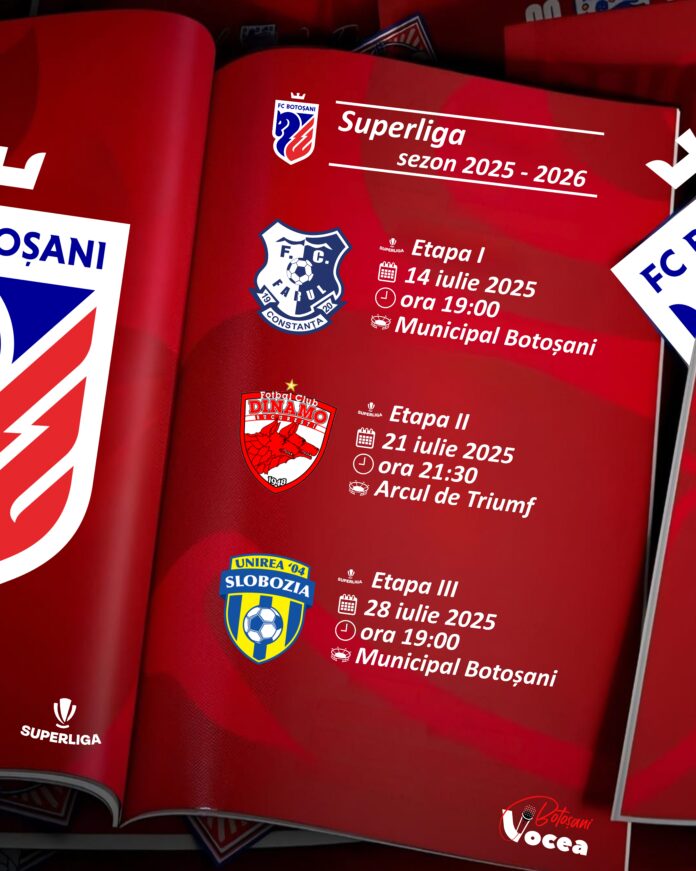 Programul primelor trei etape din SuperLiga României: Află când se joacă FC Botoșani - Farul Programul primelor trei etape din SuperLiga României: Află când se joacă FC Botoșani - Farul