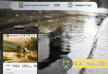 Atentionare! Cod galben nowcasting de fenomene meteo periculoase pentru o parte din județul Botoșani, valabilă până la ora 18:00