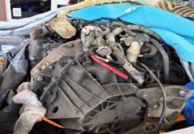 Motor aparținând unui autoturism furat din Marea Britanie, descoperit în Vama Stânca