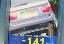 141 Km în localitate – vitezomanul a rămas fără permis
