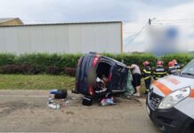 Accident grav la marginea orașului, pe DN 29, la intersecția cu satul Roșiori – Două femei au ajuns la spital în urma unui accident rutier