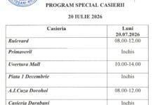 Program special de sărbătoarea Sfântului Ilie la casieriile Nova Apaserv din Botoșani
