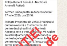ATENȚIE!!! Au fost reluate tentativele de fraude on-line prin metoda „mesajul de la poliție sau de la ghișeul.ro”.Iată avertismentul MAI