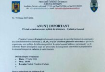 ANUNȚ IMPORTANT👉 Primăria Curtești👇