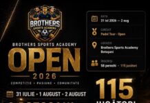 Brothers Sports Academy Open 2026, turneu care se va desfășura în perioada 31 iulie – 2 august