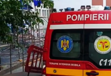 VIDEO | Acoperiș înlocuit la intrarea principală a Spitalului Județean „Mavromati”, după ce a fost smuls de furtună.