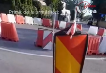 VIDEO| Cel mai nou sens giratoriu din oraș a cedat! 👉O groapă imensă a apărut în asfalt.👇