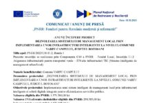 Investiție de 1,87 milioane de lei la Vârfu Câmpului pentru digitalizarea administrației locale